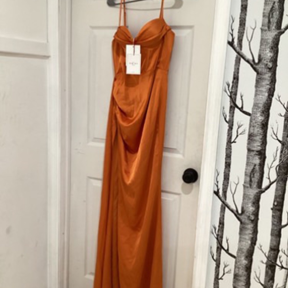 Miss circle orange dress - Picture 6 of 7